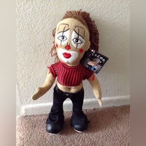 VATOS HOMIES COLLECTIBLE 16" PLUSH DOLL TOY ~ BROWN HAIR CLOWN FACE